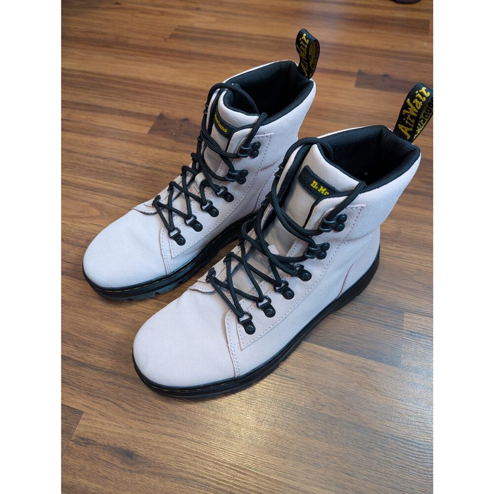 Dr. Martens Bonny II Suede Utility Combat Boots Size 10 Pink NWOT Fairy Grunge